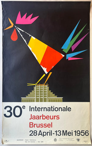 Link to  30e Internationale Jaarbeurs Brussel PosterBelgium, 1956  Product