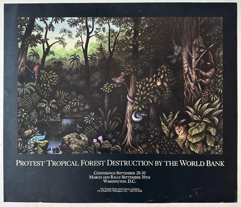 Protest Tropical Forest Destruction Poster