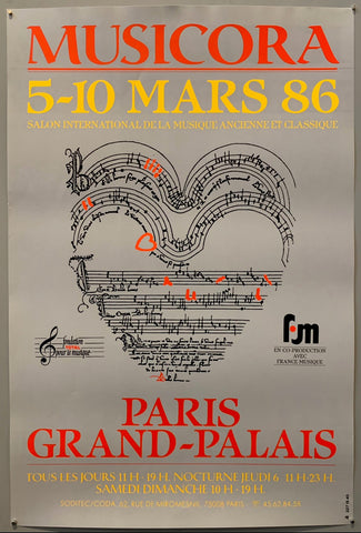 Link to  Musicora Paris Grand-Palais PosterFrance, 1986  Product