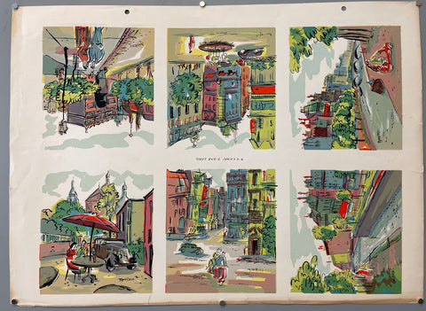Link to  European Streets Vignettes PrintU.S.A., c. 1955  Product