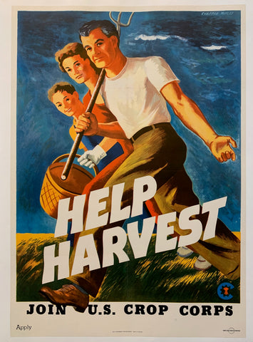 Link to  Help Harvest PosterU.S.A., 1944  Product