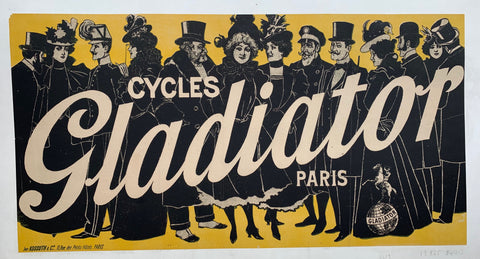 Link to  Cycles Gladiator Paris YellowFrance - c. 1890  Product