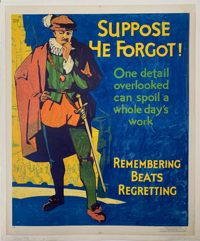 Link to  Suppose He Forgot! Mather Poster ✓Mather Poster,  1929  Product