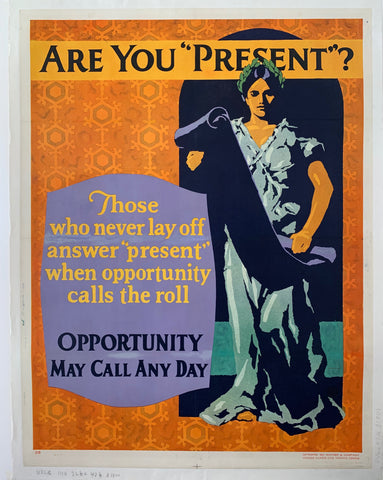 Link to  Are You "Present"? Mather Poster ✓Mather Poster, 1927  Product