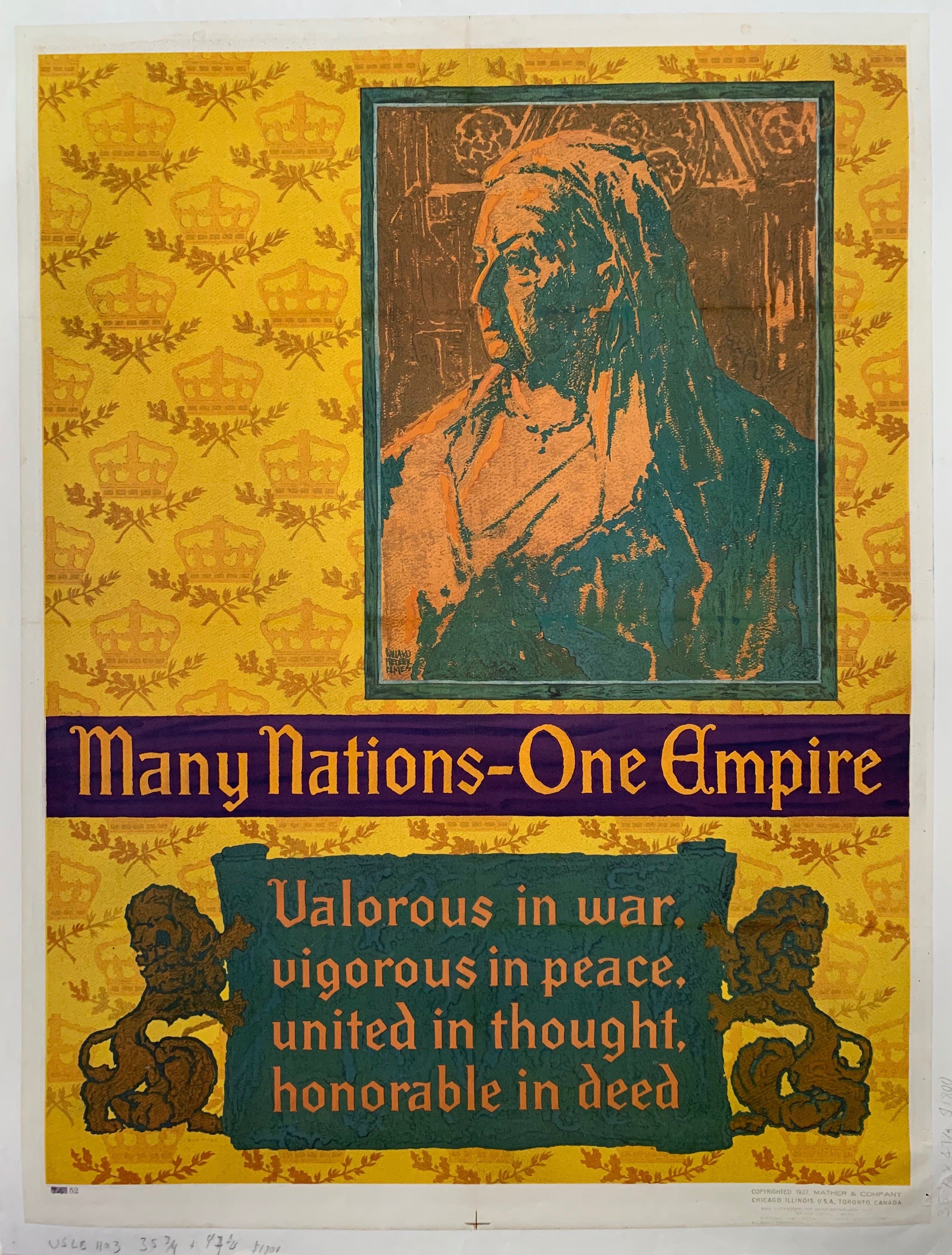 Many Nations-One Empire Mather Poster ✓