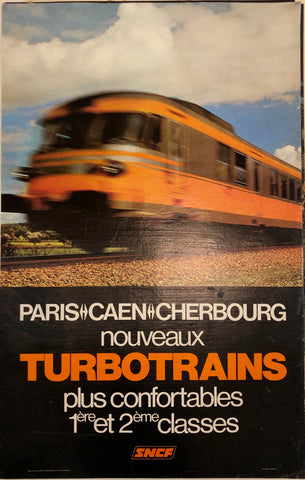 Link to  Turbotrains SNCF PosterFrance, 1975  Product