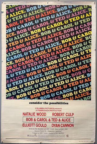 Link to  "Bob & Carol & Ted & Alice" Movie PosterUSA, 1969  Product