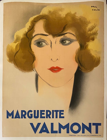 Link to  Marguerite Valmont Vintage PosterFrench Poster, 1928  Product