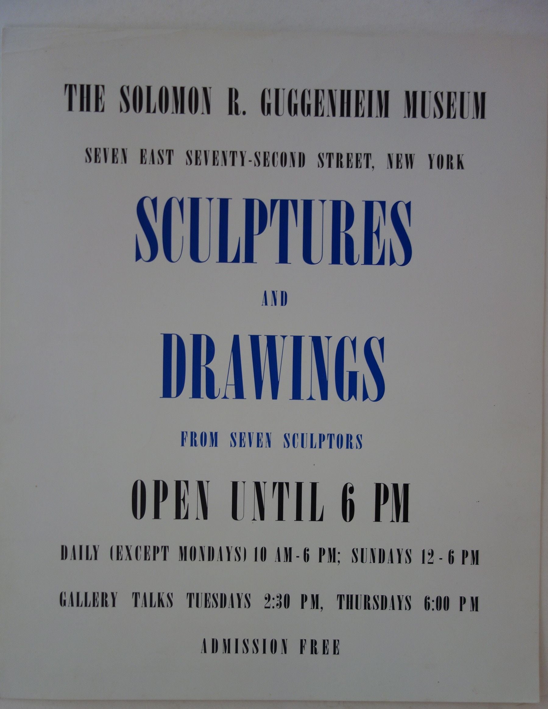 Sculptures and Drawings from Seven Sculptors