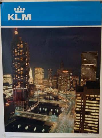 Link to  KLM Airlines Travel "City at Night"Holland, 1990  Product