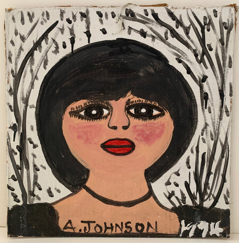 Link to  Woman With Eyeliner Anderson Johnson PaintingU.S.A., 1994  Product