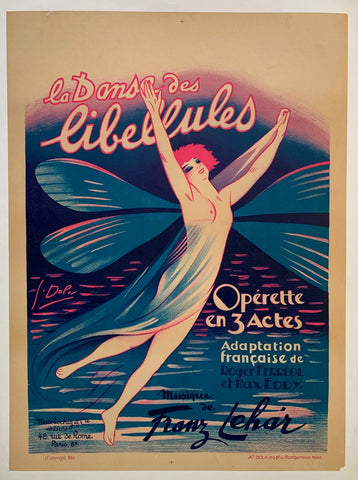 Link to  La Danse des Libellules [LINENBACK-DOWNSTAIRS 10/26/23]France, 1926  Product