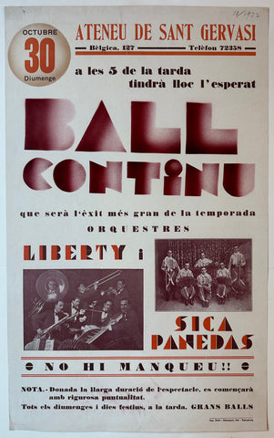 Link to  Ball Continu PosterSpain, 1932  Product