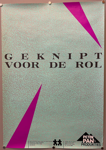 Link to  Geknipt Voor de Rol PosterThe Netherlands, c. 1985  Product