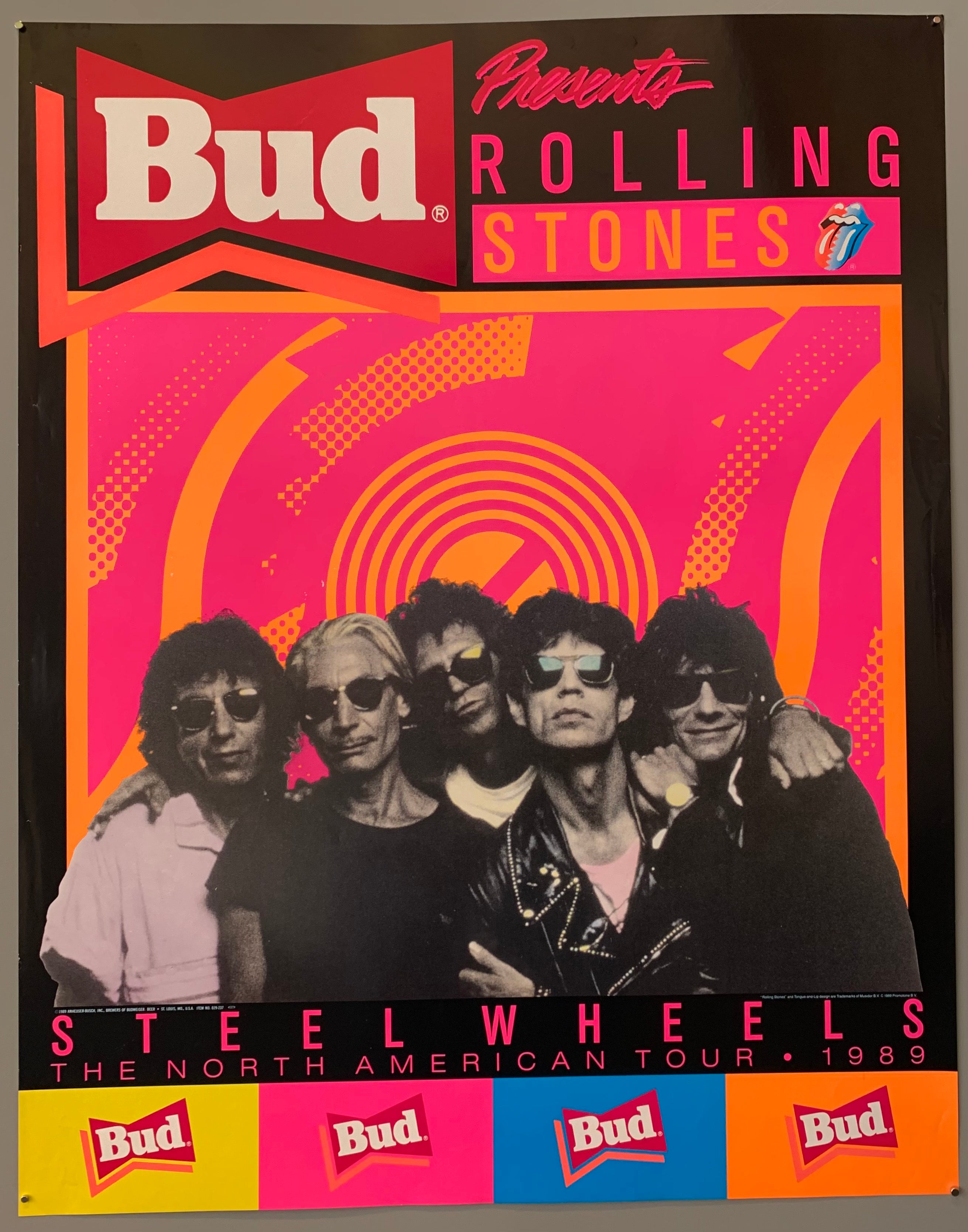 Budweiser Rolling Stones Poster
