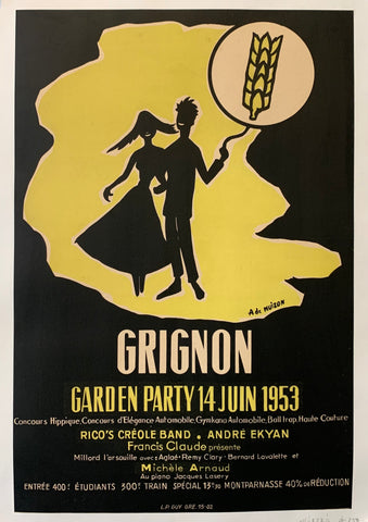 Link to  Grignon Garden Party Poster ✓France, 1953.  Product