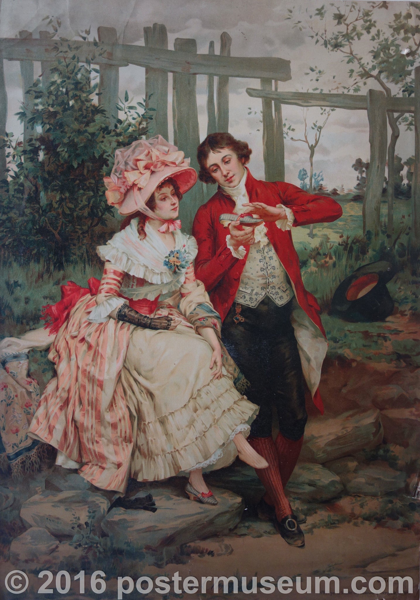 Man playing with Woman's Shoe