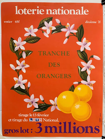 Link to  Loterie Nationale - "Tranche des Orangers"France, C. 1975  Product