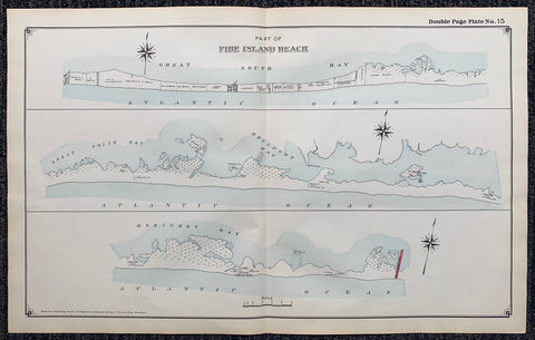 Link to  Long Island Index Map No.2 - Plate 15 Fire Island BeachLong Island, C. 1915  Product