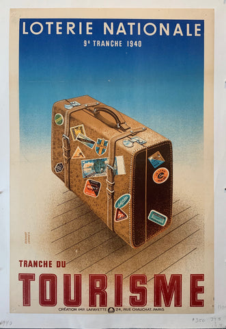 Link to  Loterie Nationale Tranche du Tourisme PosterFrance, 1940  Product