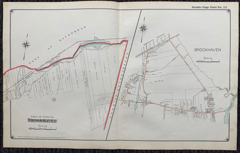 Link to  Long Island Index Map No.2 - Plate 13 Brookhaven, SouthamptonLong Island, C. 1915  Product