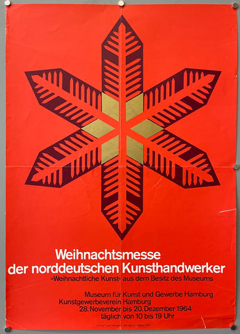 Link to  Weihnachtsmesse der Norddeutschen Kunsthandwerker PosterGermany, 1964  Product