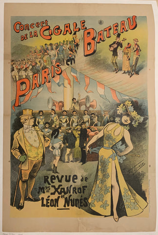 Link to  Concert de la Cigale PosterFrance, c. 1890  Product