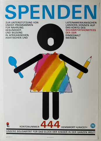 Link to  Solidaritätskomitees der DDR UNICEF PosterGermany, 1985  Product