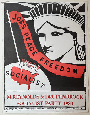 Link to  McReynolds & Drufenbrock Socialist Party PosterUSA, 1980  Product