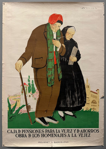 Link to  Caja de Pensiones Para la Vejez PosterSpain, c. 1930  Product