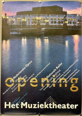 Link to  Opening Het Muziektheater PosterThe Netherlands, 1986  Product