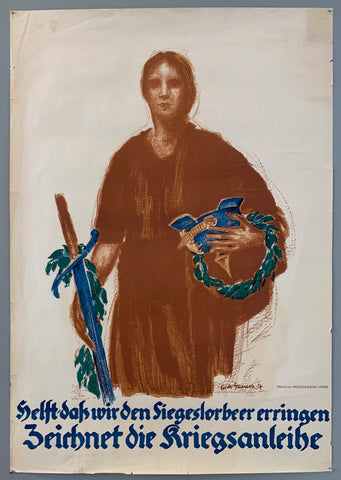 Link to  Helft-dak wir den Siegeslorbeer PosterGermany, 1917  Product