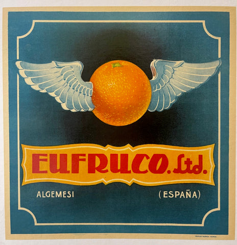 Link to  Eufruco Orange PosterSpain, c.1940.  Product