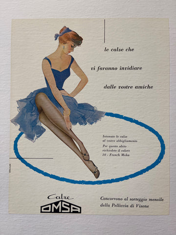 Link to  Calze Omsa PosterItaly, c. 1950  Product