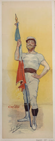 Link to  Soldier With French Flag PosterFrance, c. 1900  Product