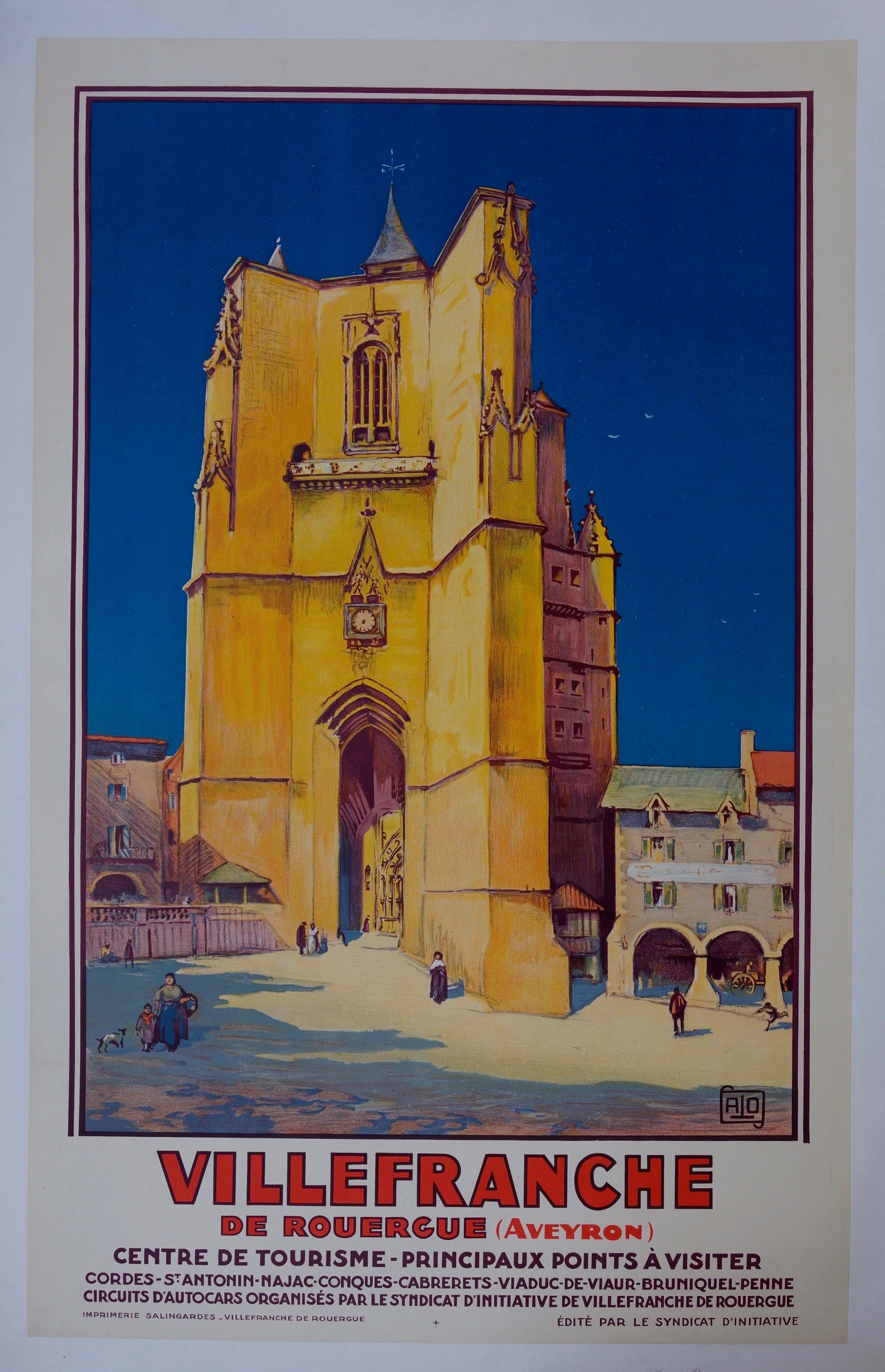 Villefranche-de-Rouergue Travel Poster
