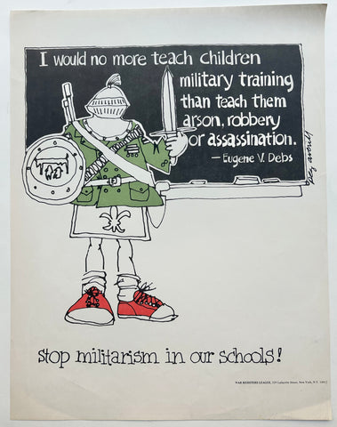 Link to  Stop Militarism in our Schools Poster ✓USA, c. 1975  Product