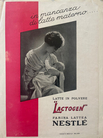 Cest Un Bebe Nestle Lait Concentre Sucre Farine Lactee – Poster Museum