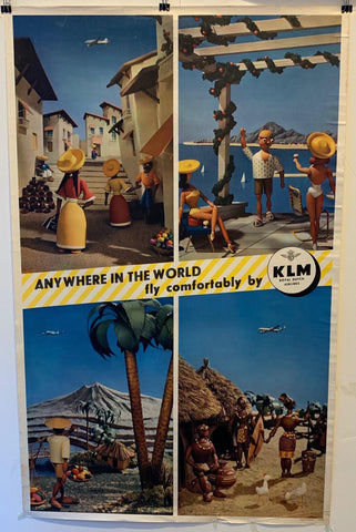 Link to  Anywhere in the World fly comfortably by KLM Royal Dutch AirlinesHolland, 1990  Product