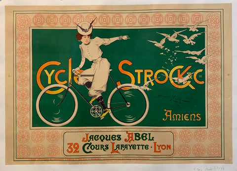Link to  Cycles Strock PosterFrance, c.1890  Product