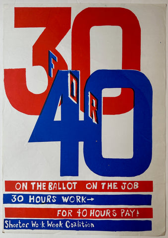 Link to  Shorter Work Week Coalition PosterUSA, c. 1975  Product