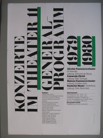 Link to  Konzert im Theater 11 Swiss PosterSwitzerland, 1979  Product