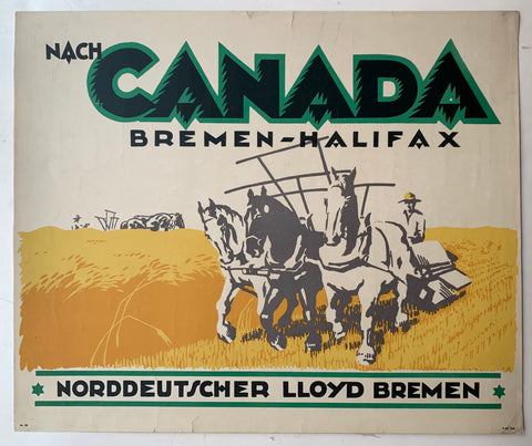 Link to  Nach Canada PosterCanada, c. 1930  Product