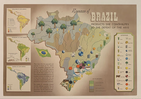 Link to  Resources of Brazil Poster ✓Brazil, c. 1944  Product