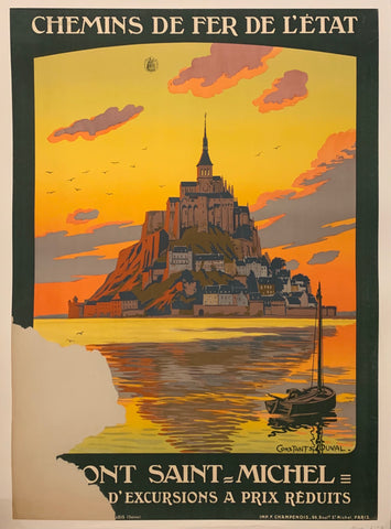 Link to  Mont Saint Michel Poster ✓France, c. 1920  Product