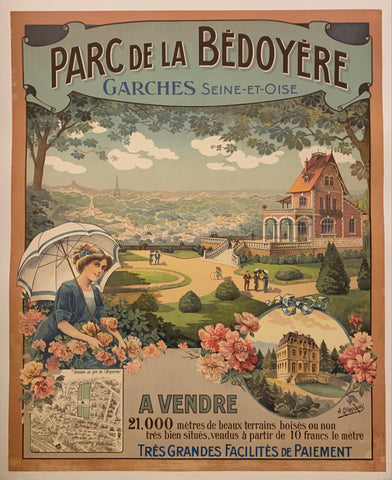 Link to  Parc de la Bedoyere Poster ✓France, c. 1900  Product