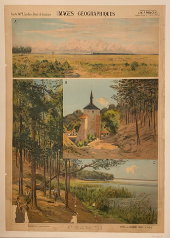 Link to  Landes & Dunes de Gascogne Poster ✓France, c. 1900  Product