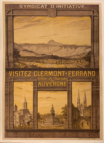 Link to  Visitez Clermont-Ferrand PosterFrance, c. 1895  Product