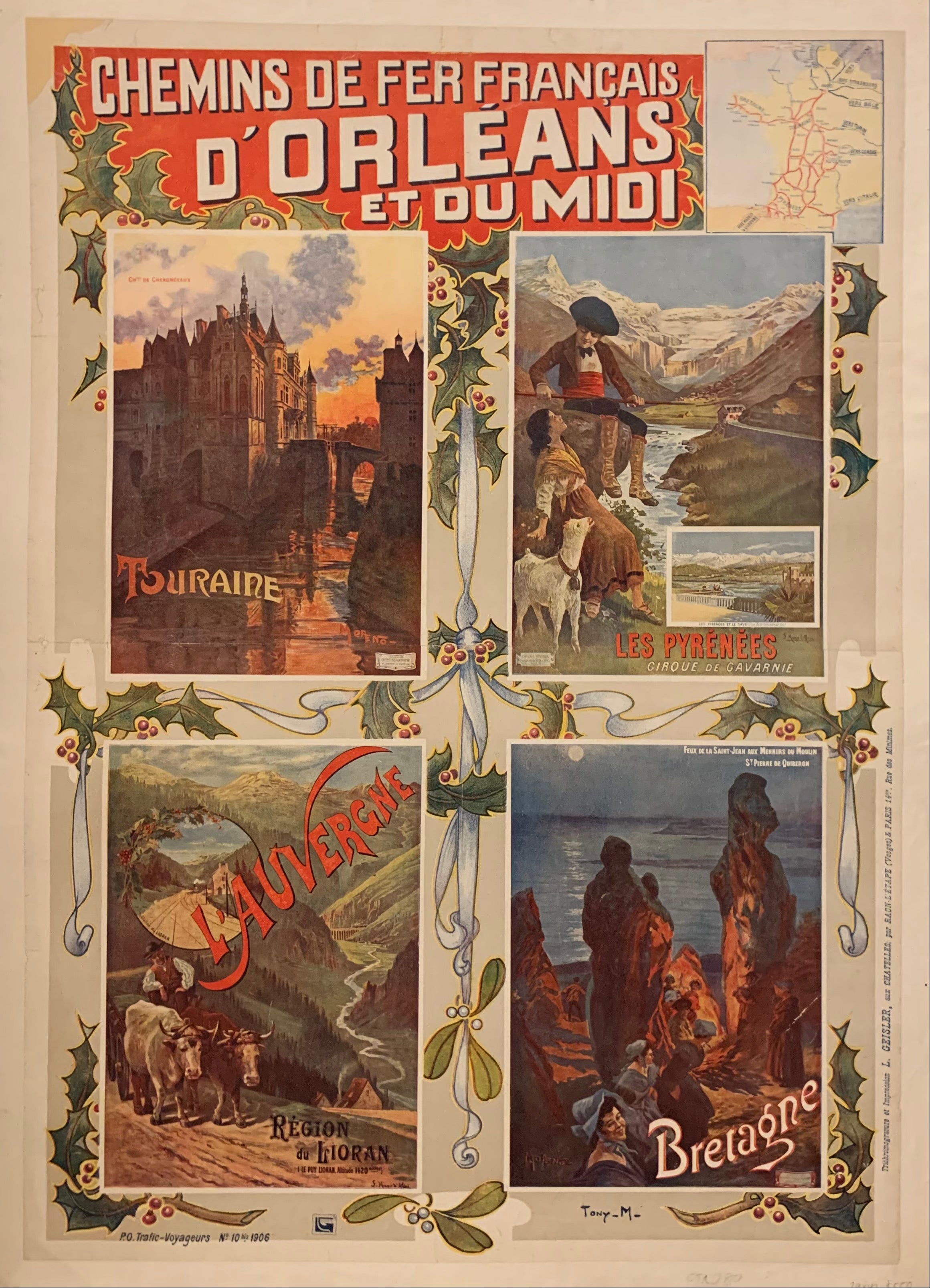 Chemins de Fer Francais d'Orleans et du Midi Poster ✓
