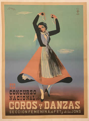 Link to  Coros y Danzas Poster ✓Spain, c. 1935  Product